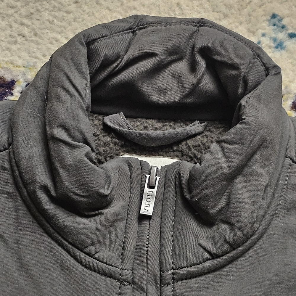 Vuori Morrow Sherpa Jacket Men Small Dark Oregano Green Long Sleeve Full Zip - Picture 5 of 15